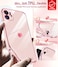LeYi for iPhone11 Phone Case 2 Pack Screen Protector Wireless Charging Full Camera Lens Protection Love Heart Plating Women Cute Luxury Shockproof Cover funda para i Phone iohone iphone11 Pink