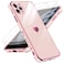 LeYi for iPhone11Pro Max Case with Tempered Glass Screen Protector 2 Pcs Full Camera Lens ProtectionLove Heart Plating Girly Women Luxury Soft TPU Shockproof Case para i Phone 11 ProMaxPink