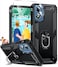 LeYi for Moto GPlay2024 Case Motorola G Play 2024 Case with Screen Protector and Camera Lens Protector Heavy Duty Smartphone Phone Cover Magnetic Ring Stand GPlay 2024 Accessories Black