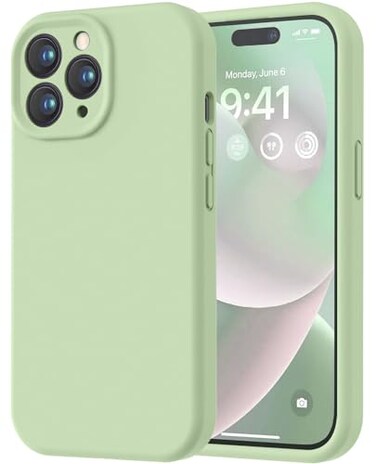 LOVE 3000 Designed for iPhone 13 Pro Max Case Premium Silicone with Soft AntiScratch Microfiber Lining Shockproof Protective Phone Case for Men Women Girls 67 Matcha