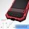 Lunivop Compatible with iPhone 16 Pro max Case Heavy Duty Protection Dustproof Built in Screen Protector Rugged Stand 360 Full Body Military Grade Metal Bumper Phone Cases Red 2024