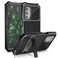 Lunivop for Samsung Galaxy A17A16 5G Case 67 Metal Heavy Duty Phone Case with Builtin Screen Protector Full Body Protective Dust Proof Military Grade Rugged Black