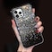 LUVI Compatible with iPhone 14 Pro Max Bling Case Cute Glitter Diamond for Women Girls cailSparkle Shiny Crystal Bumper Luxury Protective 3D Handmade Cover Black