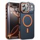 DOMAVER Magnetic 3 in 1 for iPhone 17 Pro Case OmniDirectional Protection with 1x Screen Protector 1x Camera Cover Seamless Work with Magsafe Shockproof Slim Thin Case for iPhone 17 Pro Cosmic Orange
