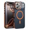 DOMAVER Magnetic 3 in 1 for iPhone 17 Pro Case OmniDirectional Protection with 1x Screen Protector 1x Camera Cover Seamless Work with Magsafe Shockproof Slim Thin Case for iPhone 17 Pro Cosmic Orange