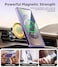 GolbinBox Magnetic Case Compatible with Samsung Galaxy S25 UltraCompatible with MagSafeFull Camera ProtectionScreen Protector Shockproof Plating Clear Phone Cover for Galaxy S25 UltraDark PurpleClear