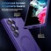 MAKAVO Matte for Samsung Galaxy S22 Ultra Case Compatible with MagSafe Slim Thin Magnetic Cover with Builtin Camera Lens Protector Shockproof Phone Shell Purple