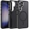 MALEWOLF Case for Samsung Galaxy S25 PlusS25 Compatible with Magsafe NonSlip TPU EdgeCamera Frame Protection for S25 Plus Phone Case Slim Translucent Matte Galaxy S25 Cover BlackGrey