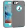 MAXCURY Compatible with iPhone 6 Plus Case Heavy Duty Shockproof Case for iPhone 6S Plus 55 with Builtin Screen Protector GrayLt Blue