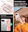 Meifigno Designed for Google Pixel 1010 Pro Case 63 Glitter Card Wrist StrapCompatible with MagSafe Transparent Back and Electroplated Edges for Pixel 10 Pro CasePixel 10 Case Rose Gold
