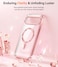 Meifigno Designed for Google Pixel 1010 Pro Case 63 Glitter Card Wrist StrapCompatible with MagSafe Transparent Back and Electroplated Edges for Pixel 10 Pro CasePixel 10 Case Rose Gold