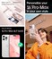 Meifigno Designed for iPhone 16 Pro Max Case 69 Glitter Card Wrist Strap Compatible with MagSafe 1X HD1X Privacy Screen Protectors Surround Lens Protection Designed for 16 ProMax Rose Gold