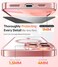 Meifigno Designed for iPhone 16 Pro Max Case 69 Glitter Card Wrist Strap Compatible with MagSafe 1X HD1X Privacy Screen Protectors Surround Lens Protection Designed for 16 ProMax Rose Gold