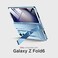 Miimall for Samsung Fold 6 Case with Hidden Kickstand Hinge Protection Scratch Resistant Ultra Thin and Slim AntiDrop Comfortable Grip Cover for Z Fold 6 Blue