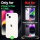 Miqala Compatible with iPhone 14 Plus CaseGlow in The Dark Three Layer Heavy Duty Shockproof Hard Plastic BumperSoft Silicone Protective Case for Apple iPhone 14 PlusDark Butterfly