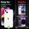 Miqala Compatible with iPhone 14 Plus CaseGlow in The Dark Three Layer Heavy Duty Shockproof Hard Plastic BumperSoft Silicone Protective Case for Apple iPhone 14 PlusDark Butterfly