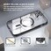 Misea Magnetic for iPhone 15 Case Compatible with MagSafe Never Yellowing Military Grade Drop Protection Full Camera Lens Protector Plating Soft Clear Phone Case for Women Black