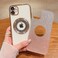 Misscase for iPhone 12 Magnetic Glitter Case Compatible with MagSafeFull Protection Slim Shockproof AntiScratch Case with Camera Lens Protector Logo View DustProof Net for Women Gold