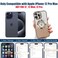 Misscase for iPhone 12 Pro Max Magnetic Glitter Case Compatible with MagSafeFull Protection Slim Shockproof AntiScratch Case with Camera Lens Protector Logo View DustProof Net for Women Gold