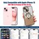 Misscase for iPhone 15 Magnetic Glitter Case Compatible with MagSafeFull Protection Slim Shockproof AntiScratch Case with Camera Lens Protector Logo View DustProof Net for Women Gold