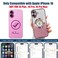 Misscase for iPhone 16 Magnetic Glitter Case Compatible with MagSafeFull Protection Slim Shockproof AntiScratch Case with Camera Lens Protector Logo View DustProof Net for Women Pink