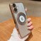 Misscase for iPhone 16 Plus Magnetic Glitter Case Compatible with MagSafeFull Protection Slim Shockproof AntiScratch Case with Camera Lens Protector Logo View DustProof Net for Women Gold