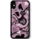 MOKENS Cute Phone Cases Aesthetic Purple Pink Heart Phone Case Protective Compatible with iPhone 12 and 12 Pro