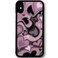 MOKENS Cute Phone Cases Aesthetic Purple Pink Heart Phone Case Protective Compatible with iPhone XXS