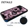 MOKENS Cute Phone Cases Aesthetic Purple Pink Heart Phone Case Protective Compatible with iPhone XXS