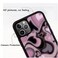 MOKENS Cute Phone Cases Aesthetic Purple Pink Heart Phone Case Protective Compatible with iPhone XXS
