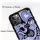 MOKENS Cute Phone Cases Purple Love Heart Cute Phone Case Slim Soft Protective Phone Case Compatible with iPhone 12 and 12 pro