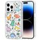 MOSNOVO for iPhone 14 Pro Max Case Military Grade 66ft Drop Tested Clear with Dinosaur Land Design