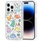 MOSNOVO for iPhone 14 Pro Max Case Military Grade 66ft Drop Tested Clear with Dinosaur Land Design