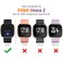 Mugust 6 Pack Screen Protector Compatible with Fitbit Versa 2 Case TPU Plated Full Around Protective Case Cover Black Space Gray Silver Rose Gold Soft Gold Clear