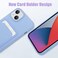 MZELQ Compatible with iPhone 14 Case TPU Card Holder Wallet CoverCamera Protection Screen Protector Soft Card Slot Phone Case Purple