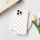 NITITOP Compatible with iPhone 13 Pro Max Case Cute Aesthetic Checkerboard Checkered Pattern for Women Girl Trendy Slim Fit TPU Silicone Shockproof Full Camera Protection Cover White