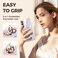 Nonional for Samsung Galaxy A16 5G Case with 2 Pack Screen Protector 360 Rotatable Ring Holder Luxury Hearts Pattern Plating Gold Edge Slim Soft Phone Cover Case for Galaxy A16 Lavender