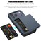 Nvollnoe Compatible with iPhone 17 Pro Case with Card Holder Dual Layer Heavy Duty Protective Shockproof Hidden Card Slot Slim Wallet Phone Case for WomenMen 63 inchBlue