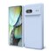 oakxco Oakxco for Google Pixel 7 Phone Case Liquid Silicone Cute Thin Slim Soft Rubber TPU Plain Smooth Gel Cover for Women Girl Aesthetic Matte Solid Protective Shockproof Grip Aqua Sky Baby Light Bl