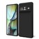 oakxco for Google Pixel 7 Pro Phone Case Liquid Silicone Cute Thin Slim Soft Rubber TPU Plain Smooth Gel Cover for Women Girl Aesthetic Design Matte Solid Protective Shockproof Bumper Grip Black
