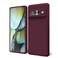 oakxco Oakxco for Google Pixel 7 Pro Phone Case Liquid Silicone Cute Thin Slim Soft Rubber TPU Plain Smooth Gel Cover for Women Girl Aesthetic Design Matte Solid Protective Shockproof Burgundy Plum Wi