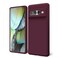 oakxco Oakxco for Google Pixel 7 Pro Phone Case Liquid Silicone Cute Thin Slim Soft Rubber TPU Plain Smooth Gel Cover for Women Girl Aesthetic Design Matte Solid Protective Shockproof Burgundy Plum Wi