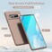 oakxco for Google Pixel 8 Pro Case Liquid Silicone Soft Rubber Gel Elegant Thin Slim TPU Matte Smooth Case with Camera Lens Cover for Women Girl Cute Brown Khaki
