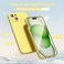oakxco for iPhone 15 Plus Phone Case Liquid Silicone Cute Thin Slim Grip Soft Rubber Gel for Women Men Smooth Matte TPU Plain Solid Color Girly Simple Case with Camera Cover Protection Yellow