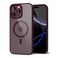 oakxco for iPhone 16 Pro Max Case Clear Magnetic Compatible with Magsafe Cute Thin Slim Transparent NonYellowing TPU Bumper Hard Shell Soft Silicone Mag Safe Phone Case for Women Burgundy Maroon