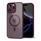oakxco for iPhone 16 Pro Max Case Clear Magnetic Compatible with Magsafe Cute Thin Slim Transparent NonYellowing TPU Bumper Hard Shell Soft Silicone Mag Safe Phone Case for Women Burgundy Maroon