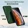 oakxco for iPhone X Case iPhone Xs iPhone 10 Phone Case Liquid Silicone Thin Slim Soft Rubber Gel TPU Plain Simple Cover for Women Girl Cute Matte Solid Color Dark Green