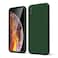 oakxco for iPhone X Case iPhone Xs iPhone 10 Phone Case Liquid Silicone Thin Slim Soft Rubber Gel TPU Plain Simple Cover for Women Girl Cute Matte Solid Color Dark Green