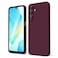 oakxco for Samsung Galaxy A16 5G Case Silicone Thin Slim Grip Soft Rubber Gel Protective Phone Case for Women Matte Plain Solid Color Aesthetic Cute Girly Case with Camera Cover Burgundy Fall