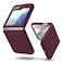 oakxco for Samsung Galaxy Z Flip 5 Phone Case Liquid Silicone Cute Thin Slim Soft Rubber TPU Plain Smooth Gel Cover for Women Girl Aesthetic Matte Solid Protective Shockproof Burgundy Plum Wine